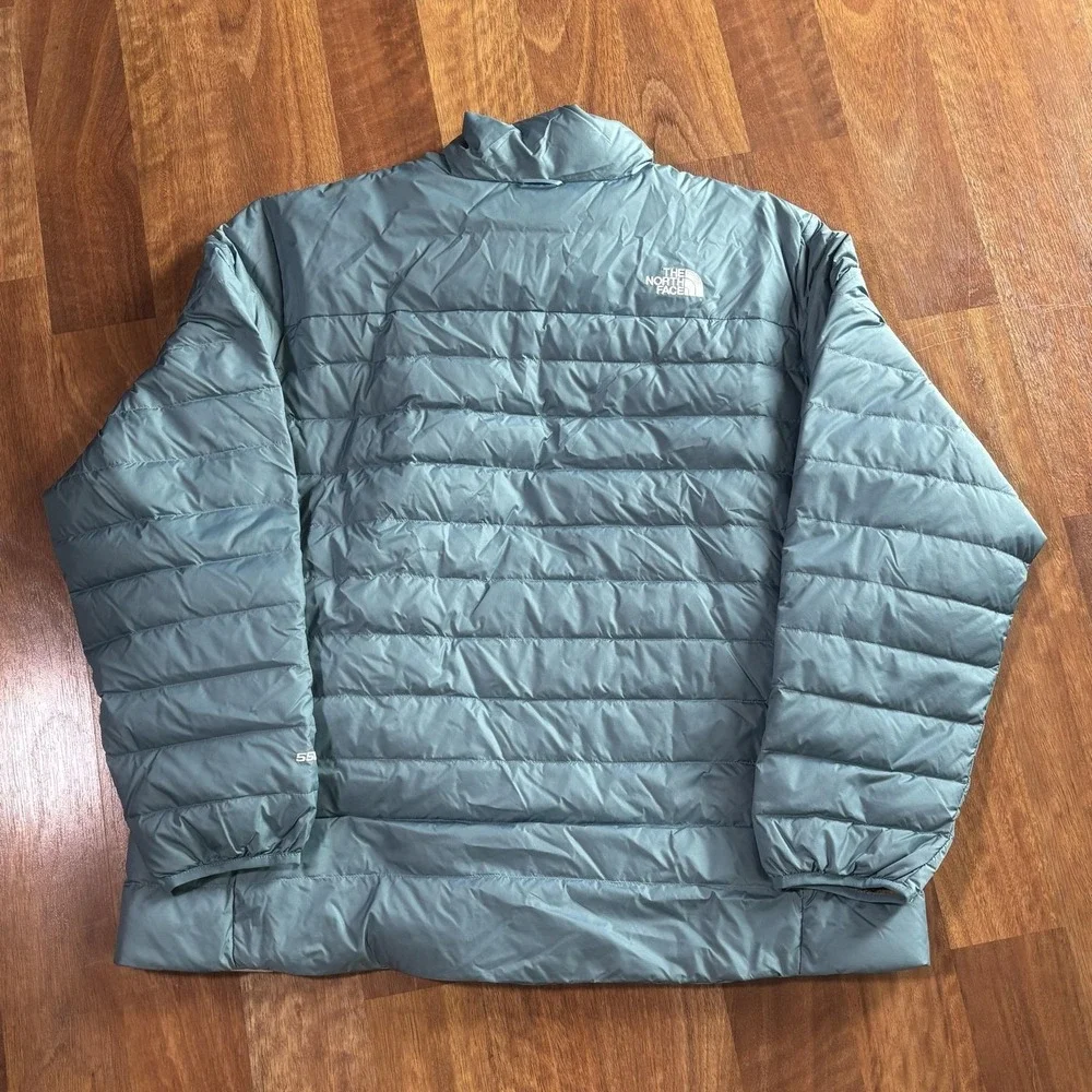 NWT The North Face Jacket Mens 2XL Blue 550 Minoqua Down Puffer Full Zip Outdoor